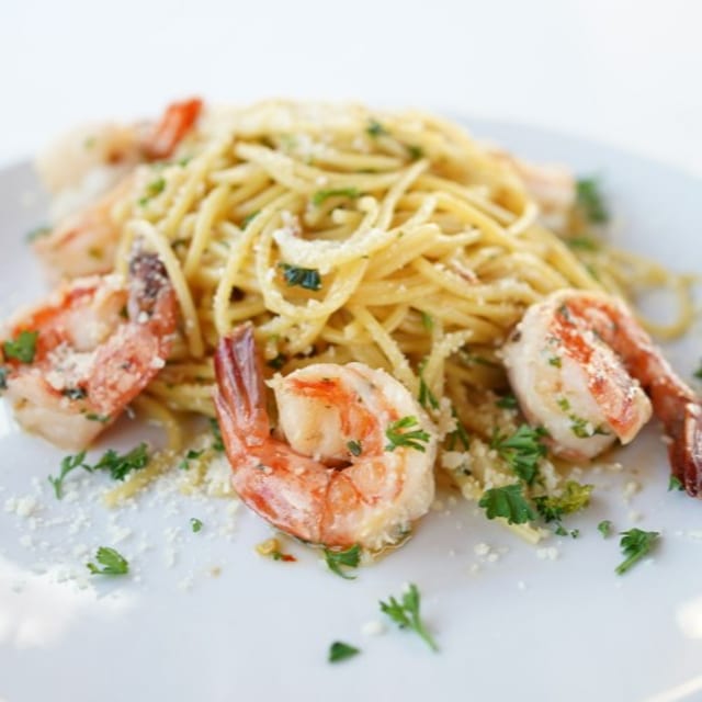 Spaghetti with Shrimp.
