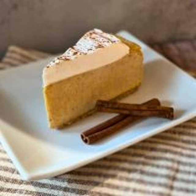 Pumpkin Cheesecake.