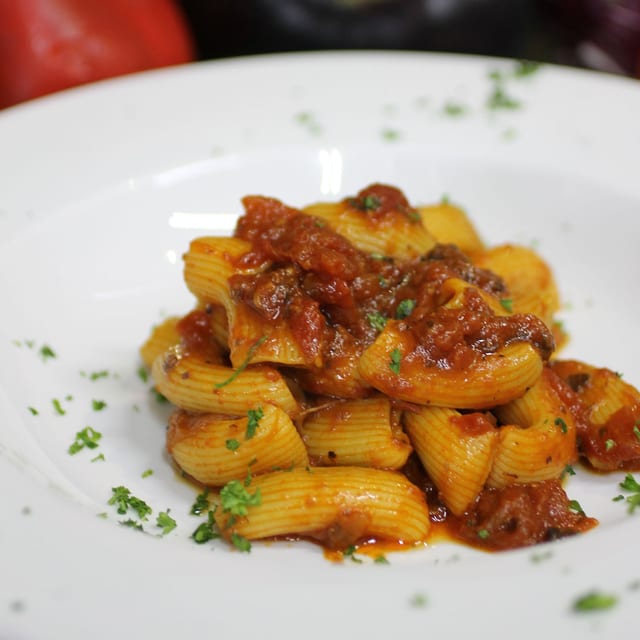 Bucatini Amatriciana.