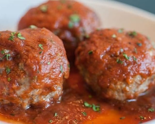 Homemade Meatballs.